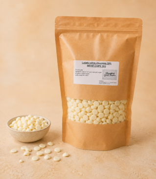 Lubeka white chocolate 29% WEISE CHIPS 1KG