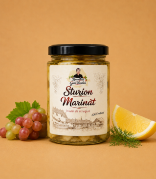 Sturion marinat in ulei de struguri 145 g