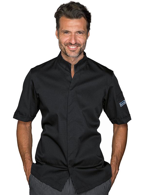 tunica-chef-barbateasca-neagra-cu-capse-058851M tunica-chef-barbateasca-neagra-cu-capse-058851M