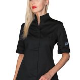 tunica-lady-chef-neagra-cu-maneca-scurta-inchisa-cu-capse-057651M
