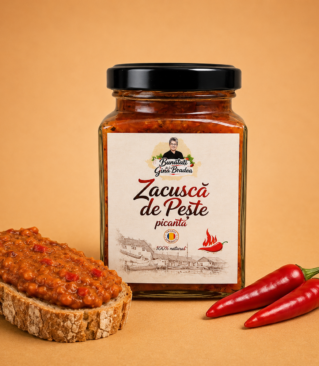Zacusca de peste picanta 250 g