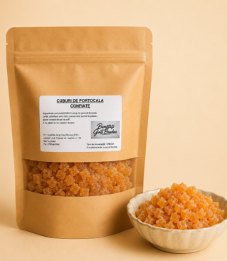 Cuburi de Portocale Confiate – 1 kg