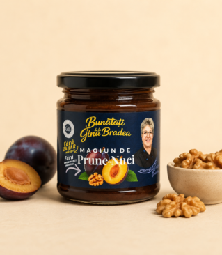 Magiun de Prune cu Nuci, Fara Zahar, 200 g