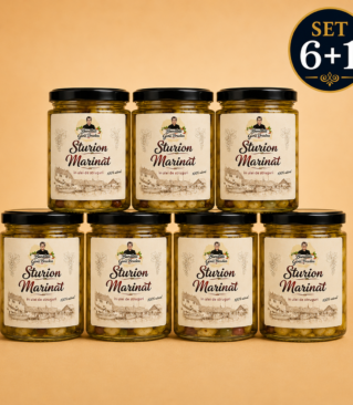 Sturion marinat in ulei de struguri 145 g – 6+1 Gratuit