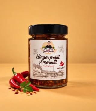 Singer prajit si marinat in ulei picant 210 g