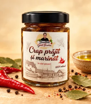 Crap prajit si marinat in ulei picant 210 g